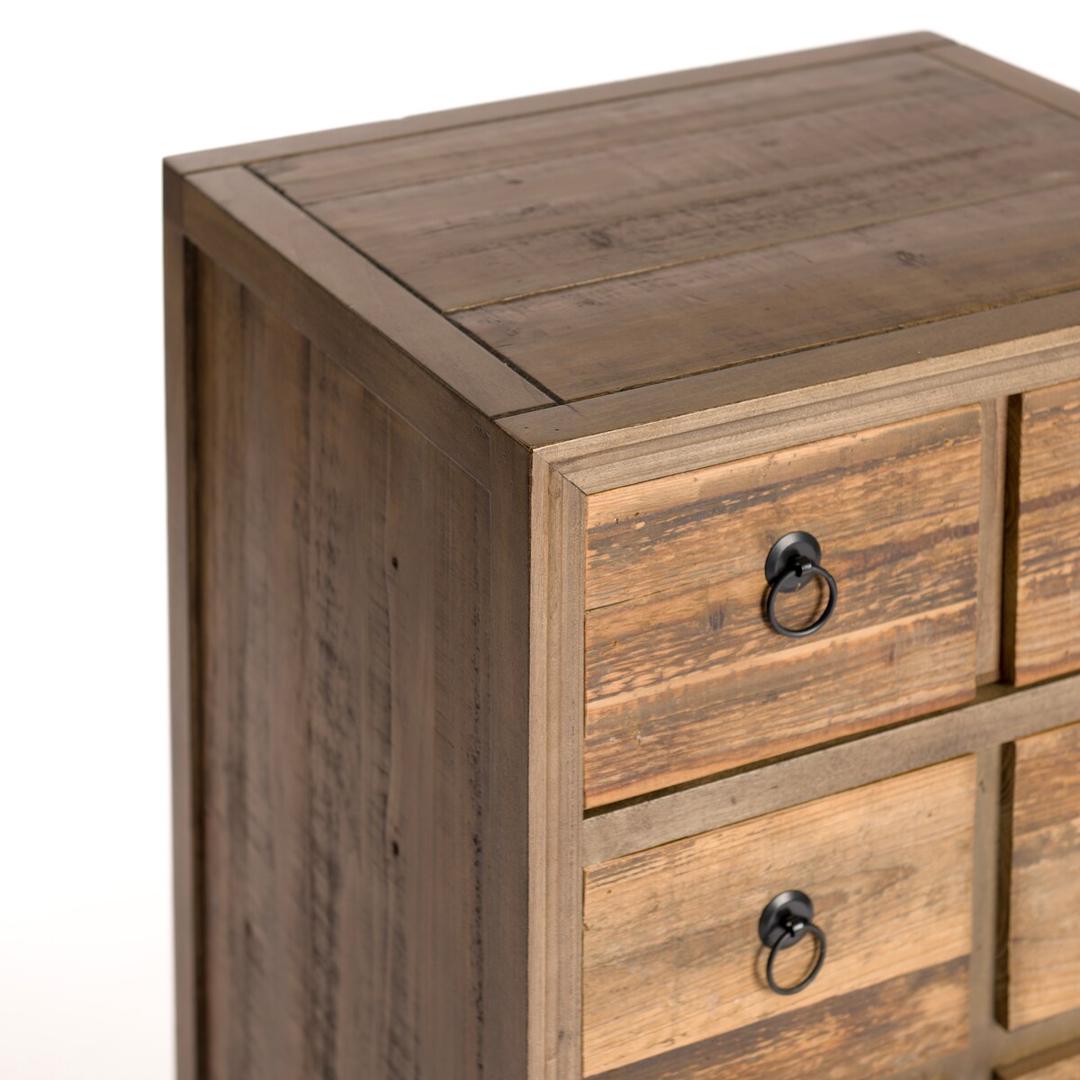 Reclaimed Wood Keeping Drawers Small Cabinet