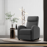 Recliner Chair Adjustable Home Theater Single Fabric Sofa Furniture with Thick Seat Cushion and Backrest Living Room Recliners