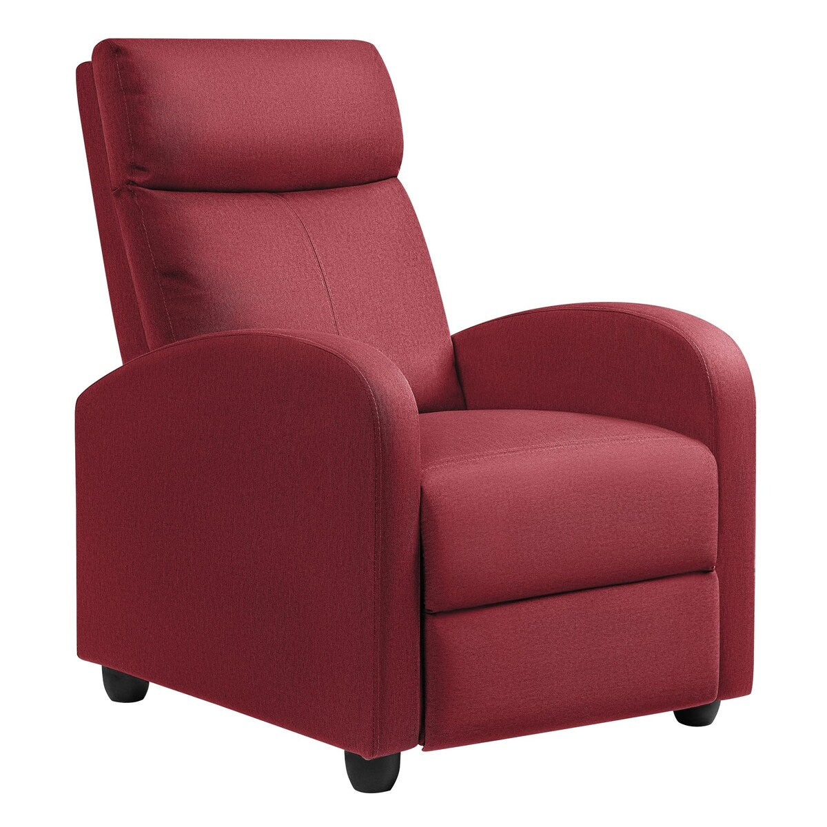Recliner Chair Adjustable Home Theater Single Fabric Sofa Furniture with Thick Seat Cushion and Backrest Living Room Recliners