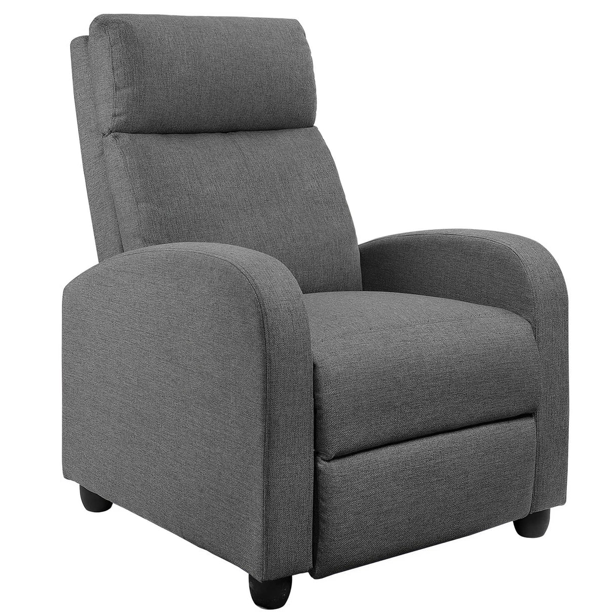 Recliner Chair Adjustable Home Theater Single Fabric Sofa Furniture with Thick Seat Cushion and Backrest Living Room Recliners