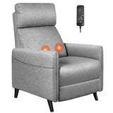 Recliner Chair Adjustable Home Theater Single Fabric Sofa Furniture with Thick Seat Cushion and Backrest Living Room Recliners