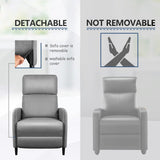Recliner Chair Adjustable Home Theater Single Fabric Sofa Furniture with Thick Seat Cushion and Backrest Living Room Recliners