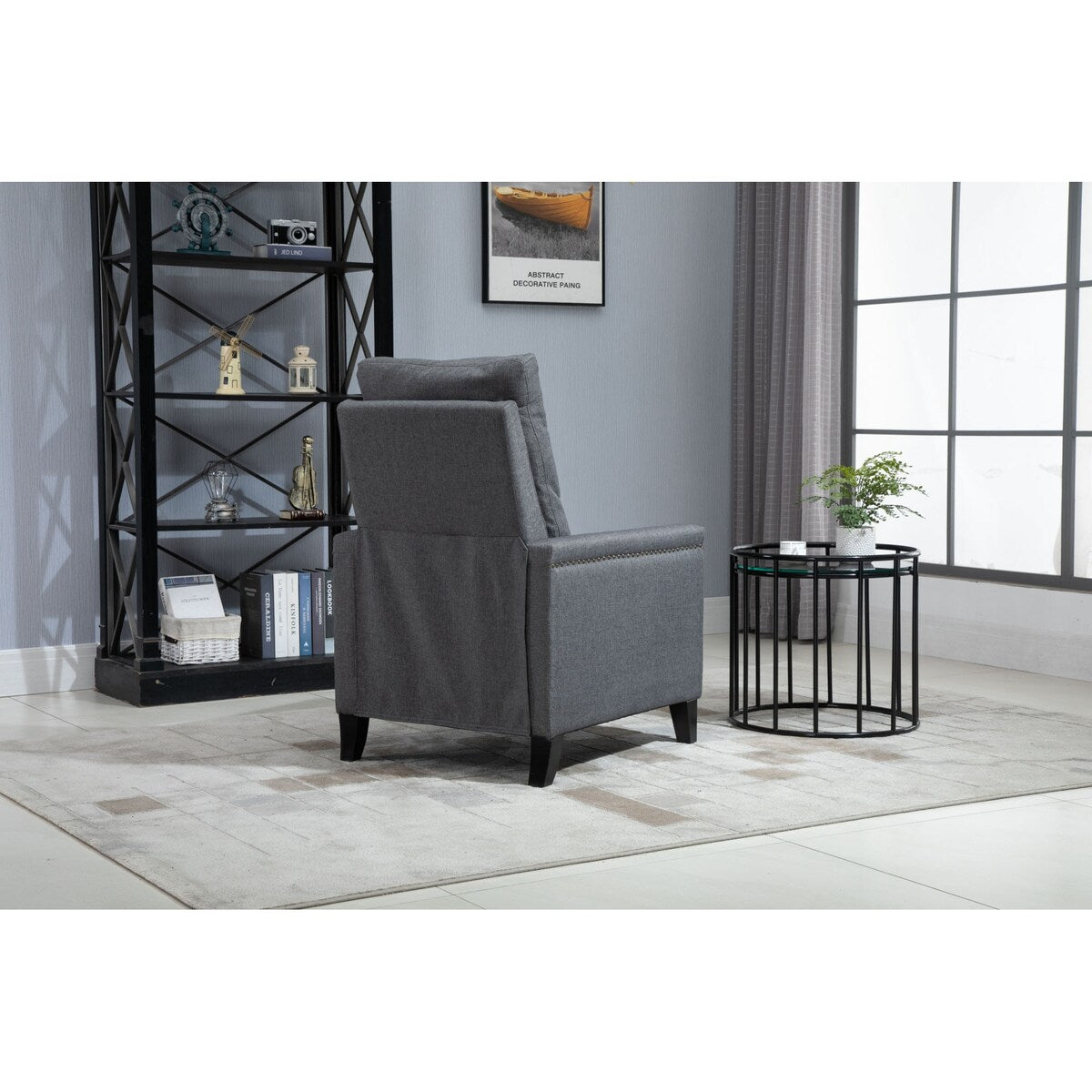 Recliner Chair Velvet Manual Standard Reclining Sofa Living Room Chair