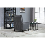 Recliner Chair Velvet Manual Standard Reclining Sofa Living Room Chair
