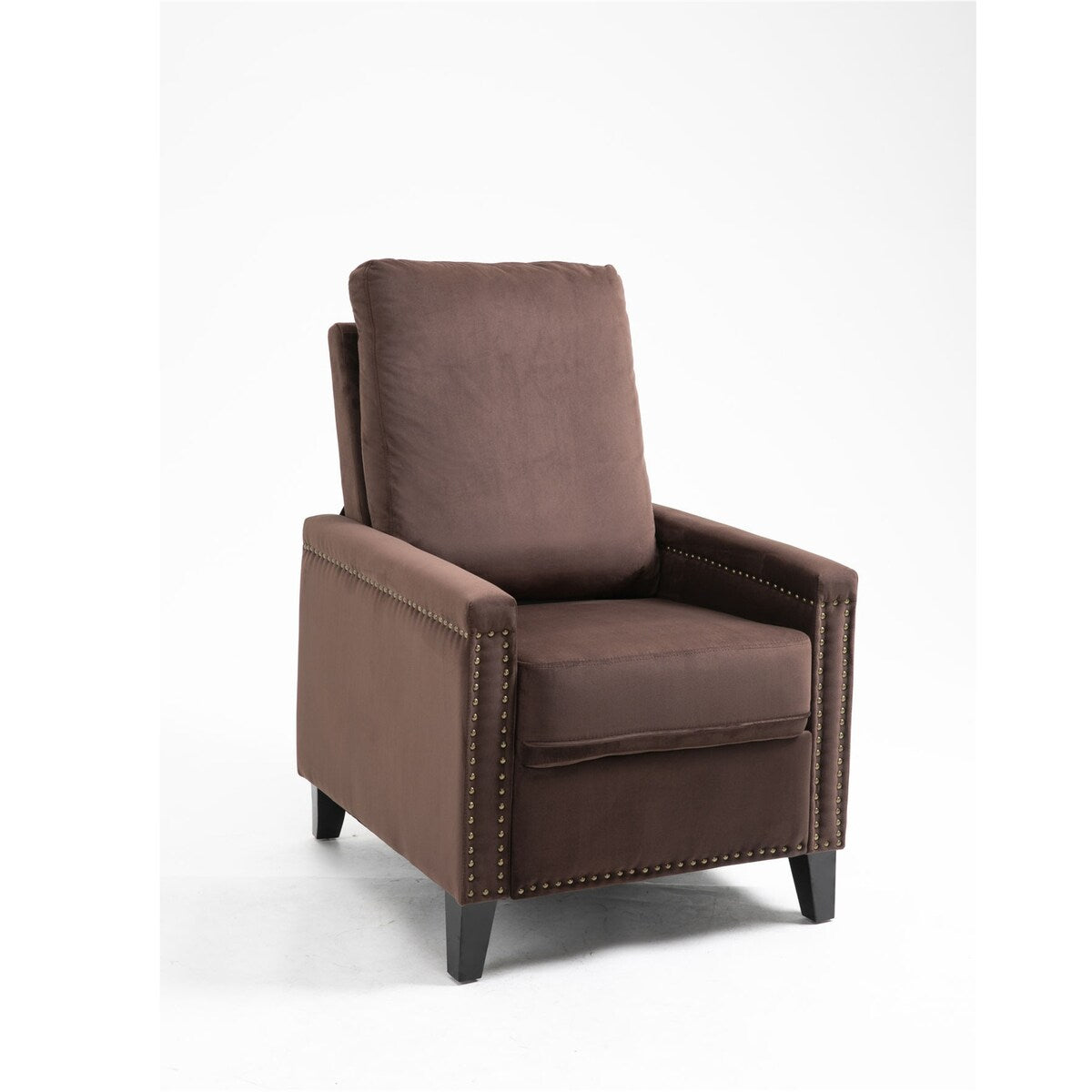 Recliner Chair Velvet Manual Standard Reclining Sofa Living Room Chair