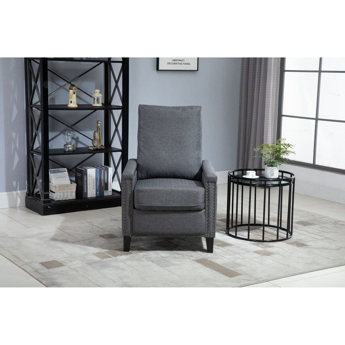 Recliner Chair Velvet Manual Standard Reclining Sofa Living Room Chair