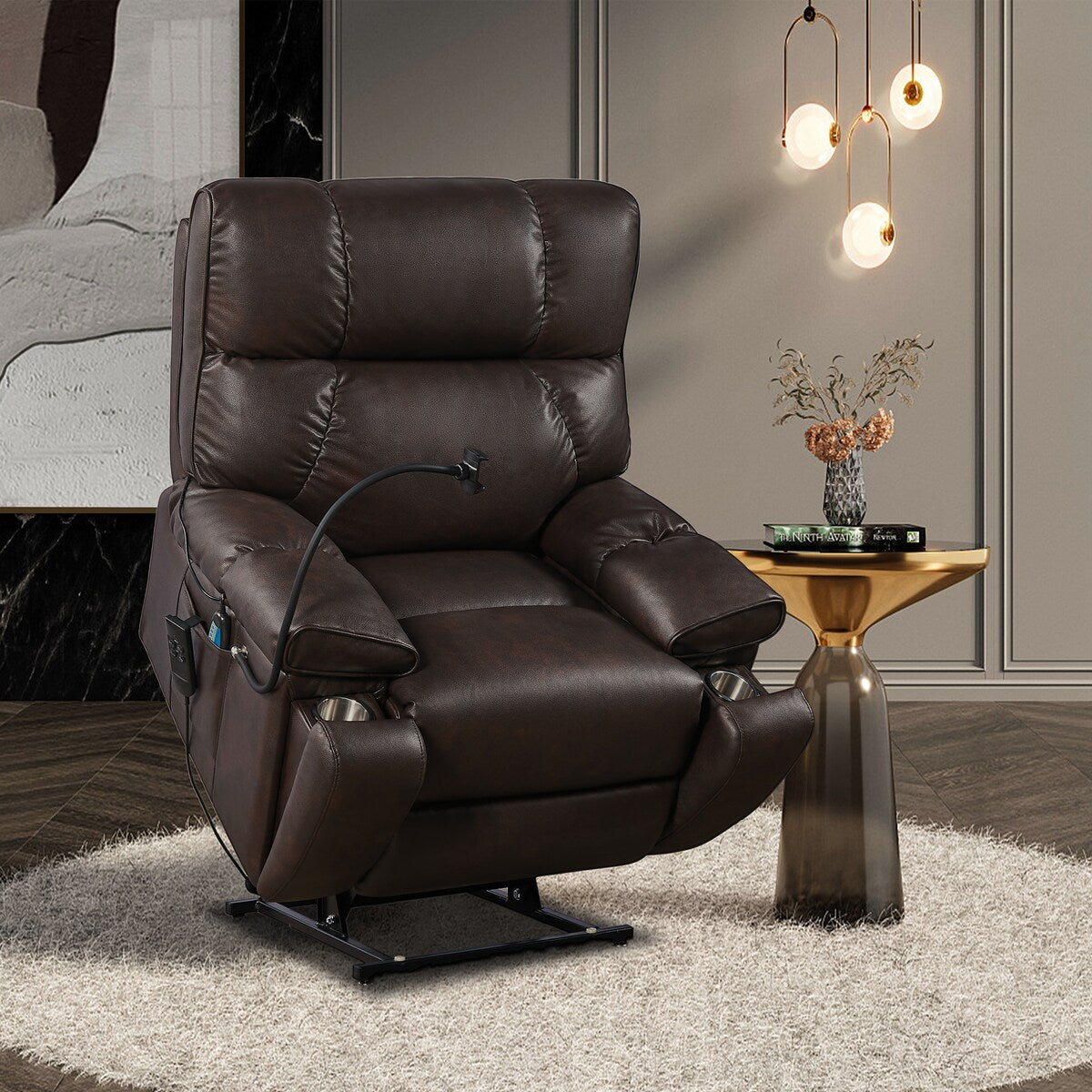 Recliner Chair with Phone Holder