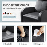 Recliner Chair, Recliner Sofa PU Leather for Adults, Recliners Home Theater Seating with Lumbar Support, Reclining Sofa Chair