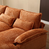Recliner Sofa, U-shaped Sectional Sleeper Sofa with Chaise, Modular Sectional Sofa for Living Room, Chenille Fabric Couch