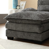 Recliner Sofa, U-shaped Sectional Sleeper Sofa with Chaise, Modular Sectional Sofa for Living Room, Chenille Fabric Couch
