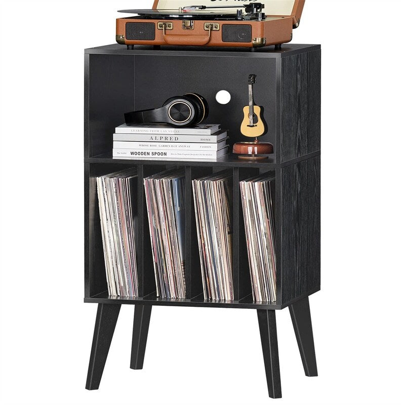 Record Player Stand - 15.7"D x 18.1"W x 34.2"H