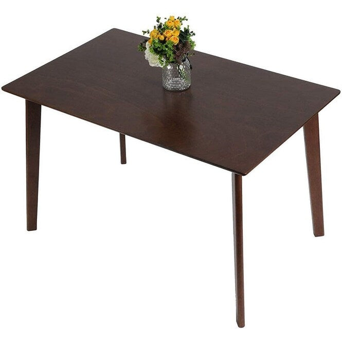 Rectangle 6-Person Wood Dining Tables for Kitchen Modern Home Furniture Espresso - 47.1x29.3x28.5in