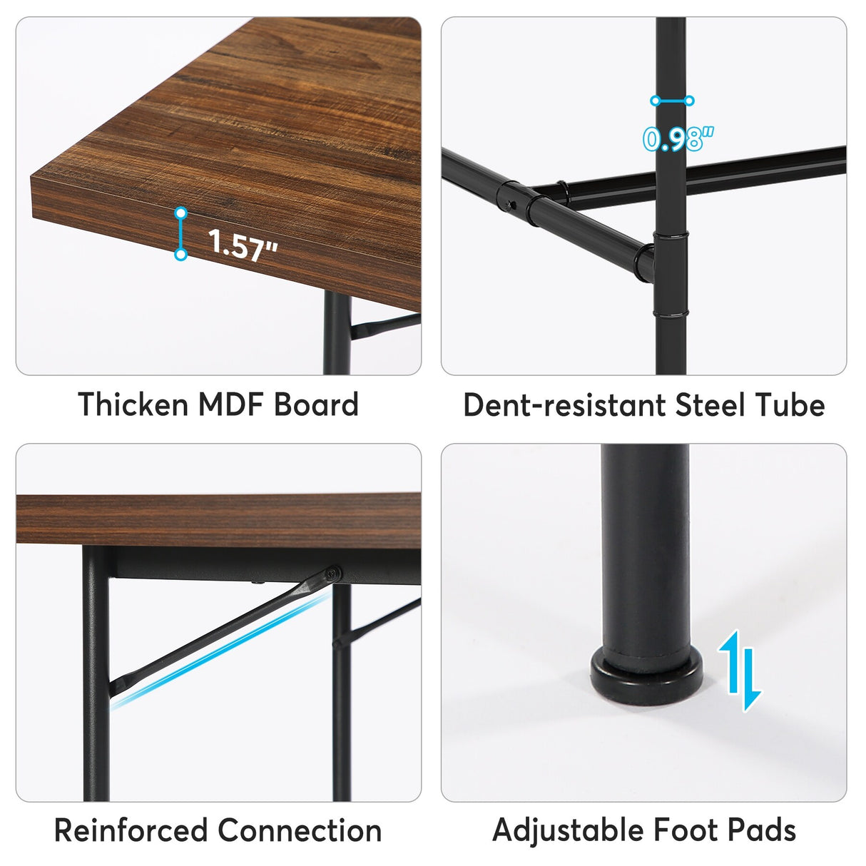 Rectangle Meeting Seminar Table for Conference Room, 70.8" W x 35.4" D