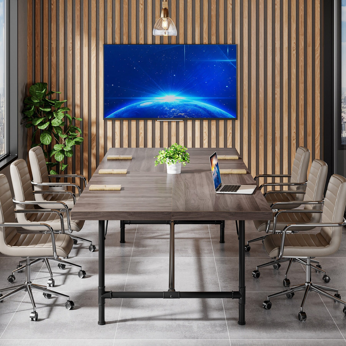 Rectangle Meeting Seminar Table for Conference Room, 70.8" W x 35.4" D