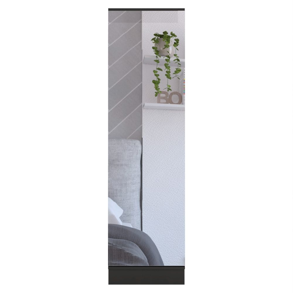 Rectangle Tall Shoe Cabinet with Mirror