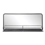 Rectangular Metal Wall Mirror with Shelf Double Vanity Bathroom Mirror - Exact Size