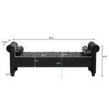Rectangular Queen Benches Bedside Sofa with Armrests