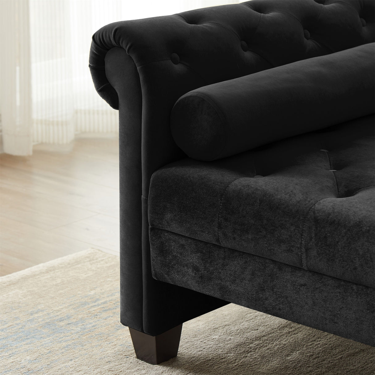 Rectangular Queen Benches Bedside Sofa with Armrests
