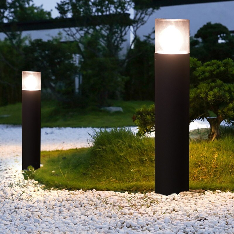 20-Inch Single-Bulb Bollard Ground Lantern(Two types of Color) - N/A