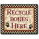Recycle Bones 20x16 Gallery Wrapped Stretched Canvas