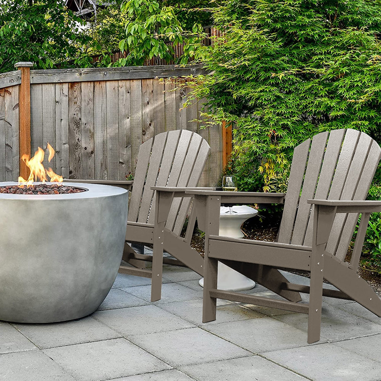 Recycled Plastic Modern Adirondack Chair,Outdoor Patio Chair