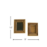 Recycled Wood Photo Frames - Natural Wood Set of 2 Frame