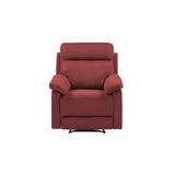 Red Fabric Manual Recliner