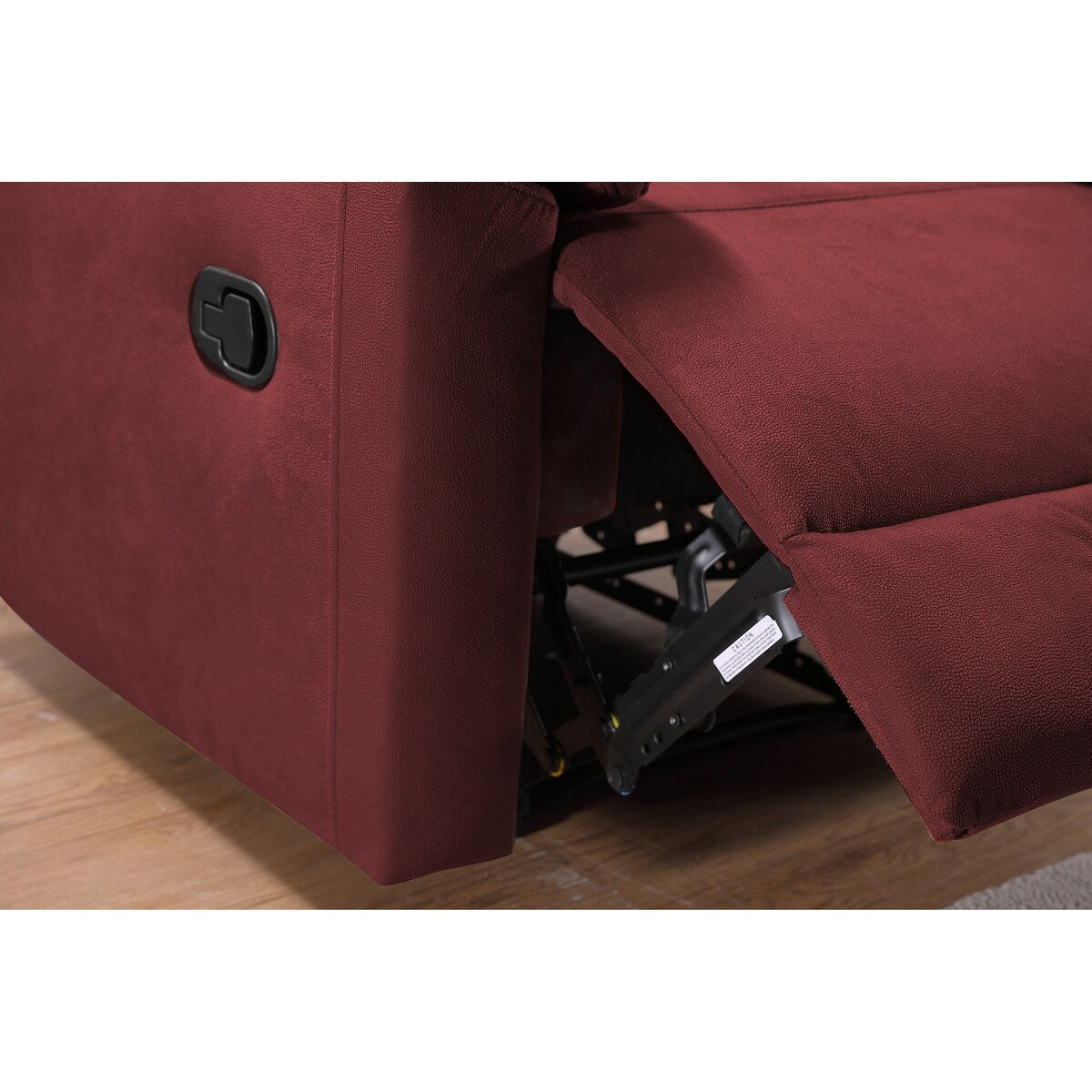 Red Fabric Manual Recliner