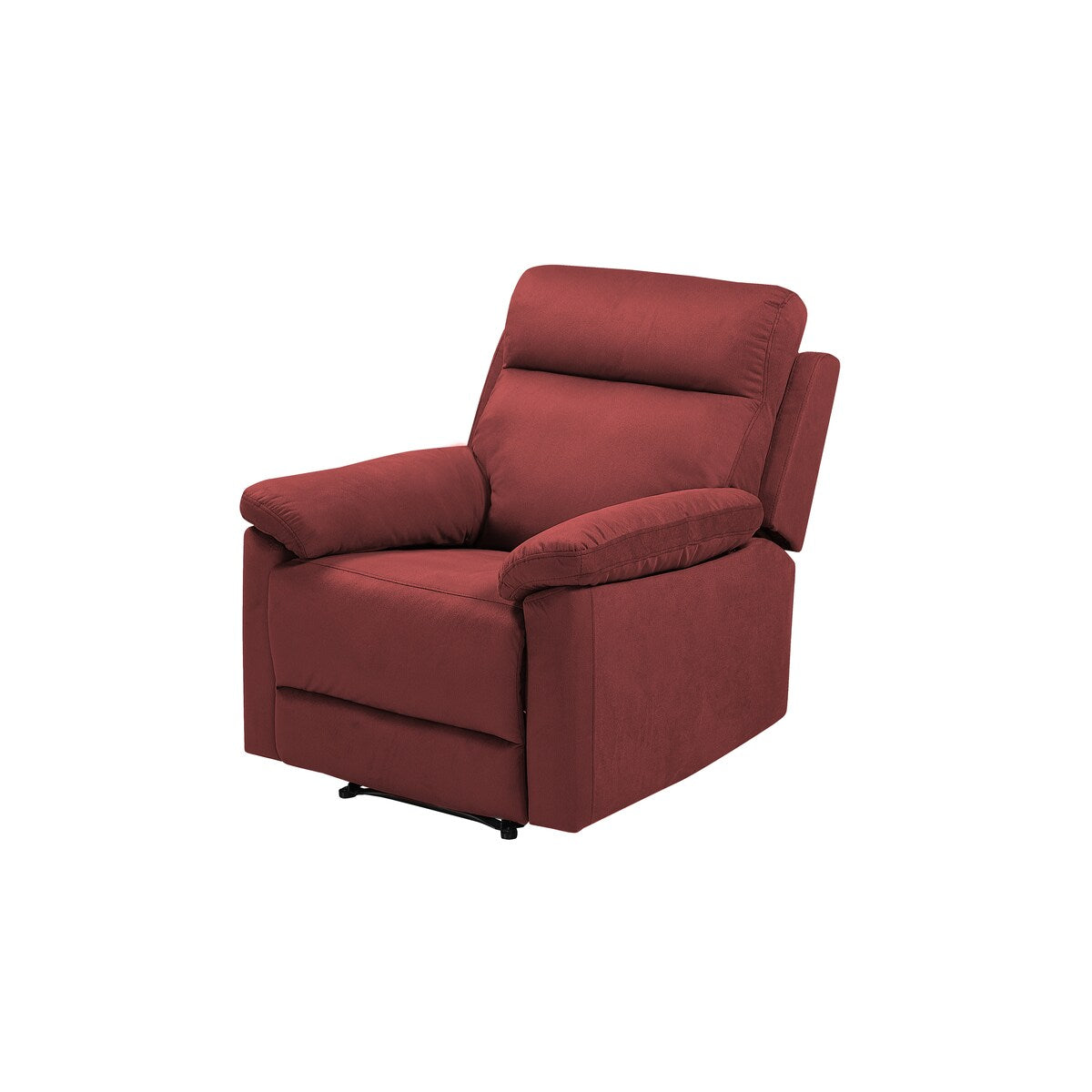 Red Fabric Manual Recliner