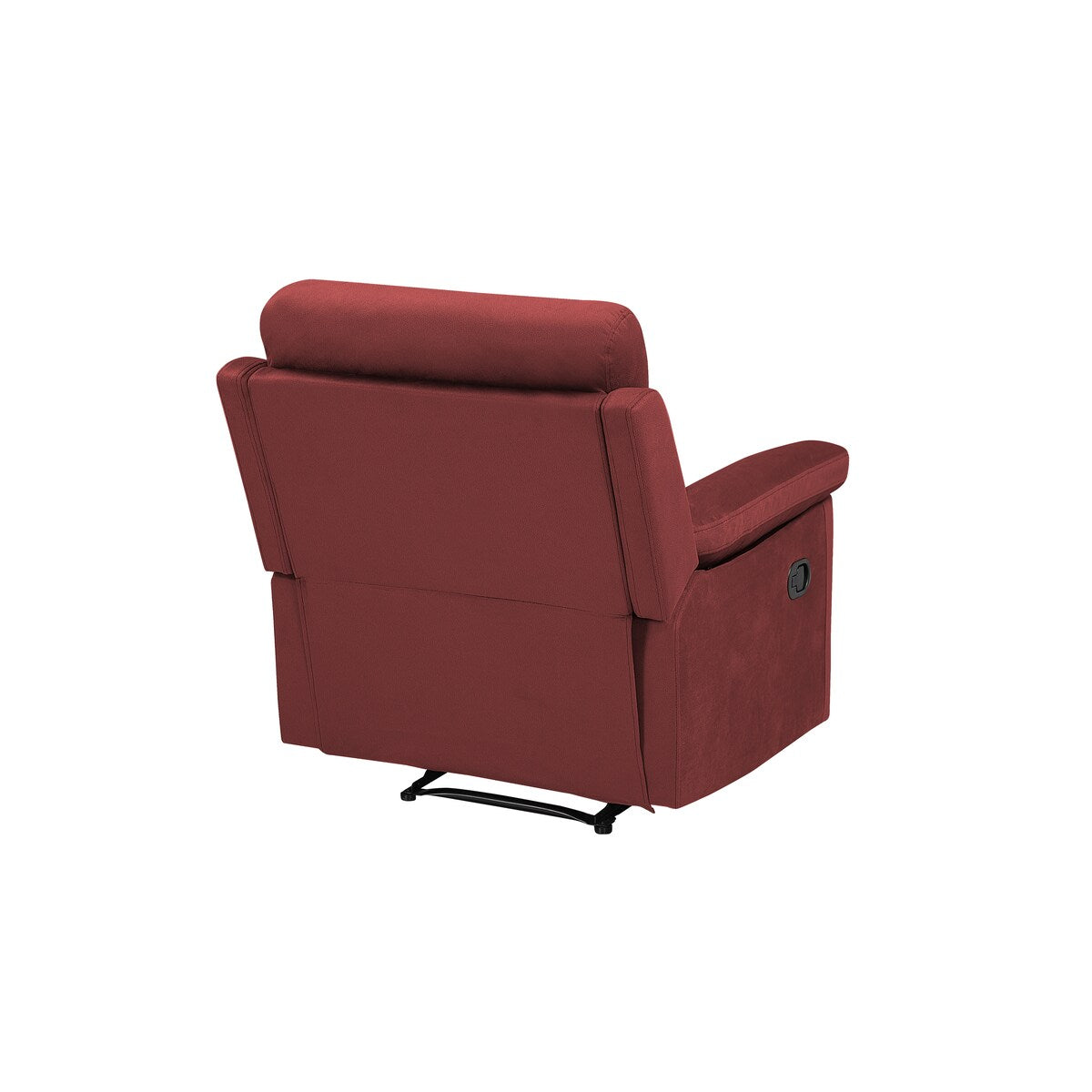 Red Fabric Manual Recliner