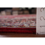 Red Floral Kashan Turkish Large Rug Medallion Machine-Made Carpet - 9'7" x 13'6"
