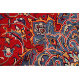 Red Floral Sarouk Persian Vintage Area Rug Handmade Wool Carpet - 9'7" x 13'0"