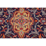 Red Floral Sarouk Persian Vintage Area Rug Handmade Wool Carpet - 9'7" x 13'0"