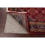 Red Geometric Kashan Oriental Area Rug Wool Hand-knotted Carpet - 6'7" x 9'7"