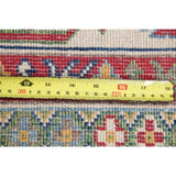 Red Geometric Super Kazak Oriental Area Rug Wool Handmade - 8'2" x 11'3"