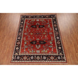 Red Heriz Serapi Oriental Area Rug Handmade Wool Carpet - 7'9" x 9'10"
