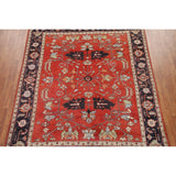 Red Heriz Serapi Oriental Area Rug Handmade Wool Carpet - 7'9" x 9'10"