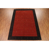 Red Tribal Gabbeh Oriental Area Rug Handmade Wool Carpet - 8'4" x 11'5"