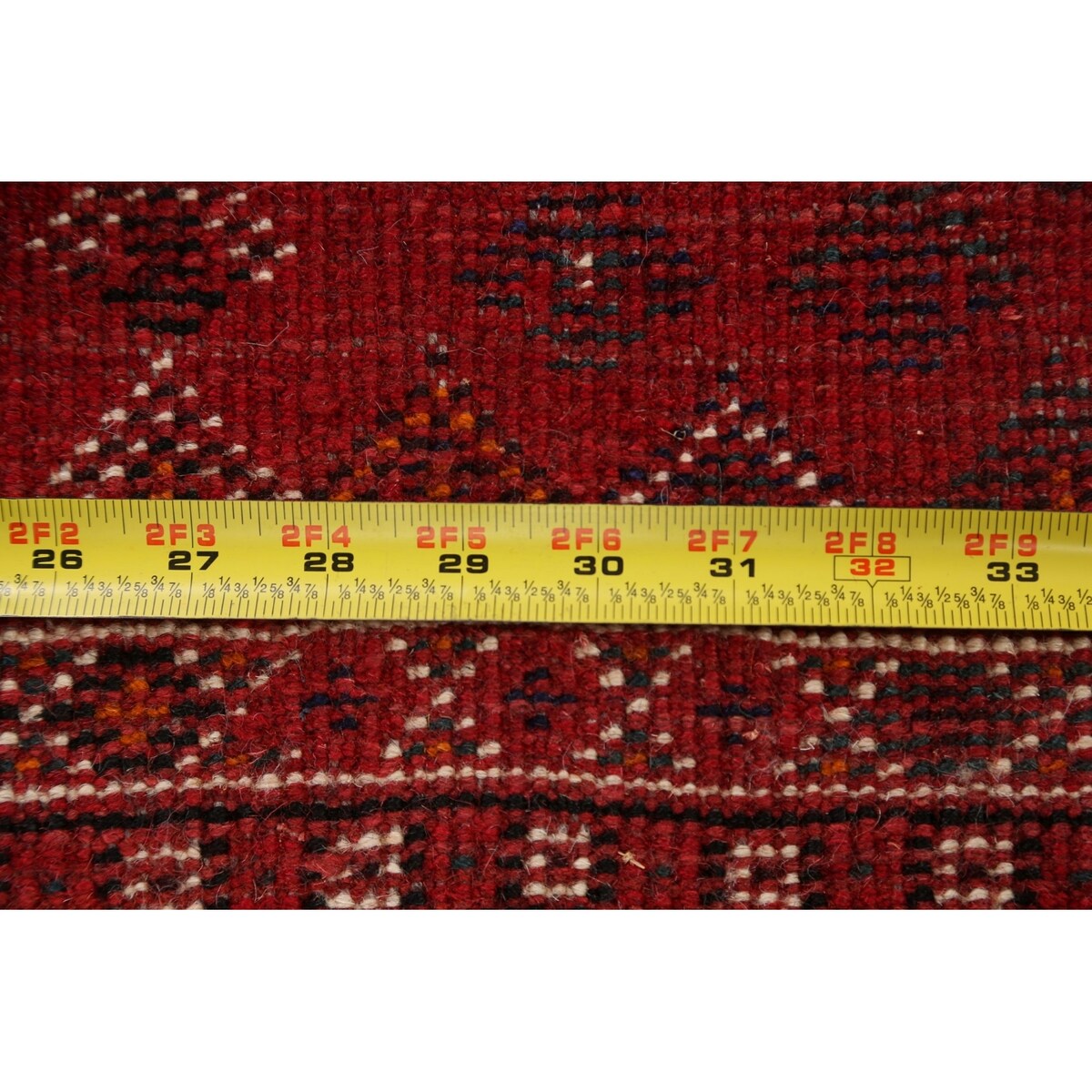 Red Tribal Shiraz Persian Kitchen Area Rug Wool Hand-knotted - 2'8" x 4'2"