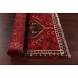 Red Tribal Shiraz Persian Kitchen Area Rug Wool Hand-knotted - 2'8" x 4'2"
