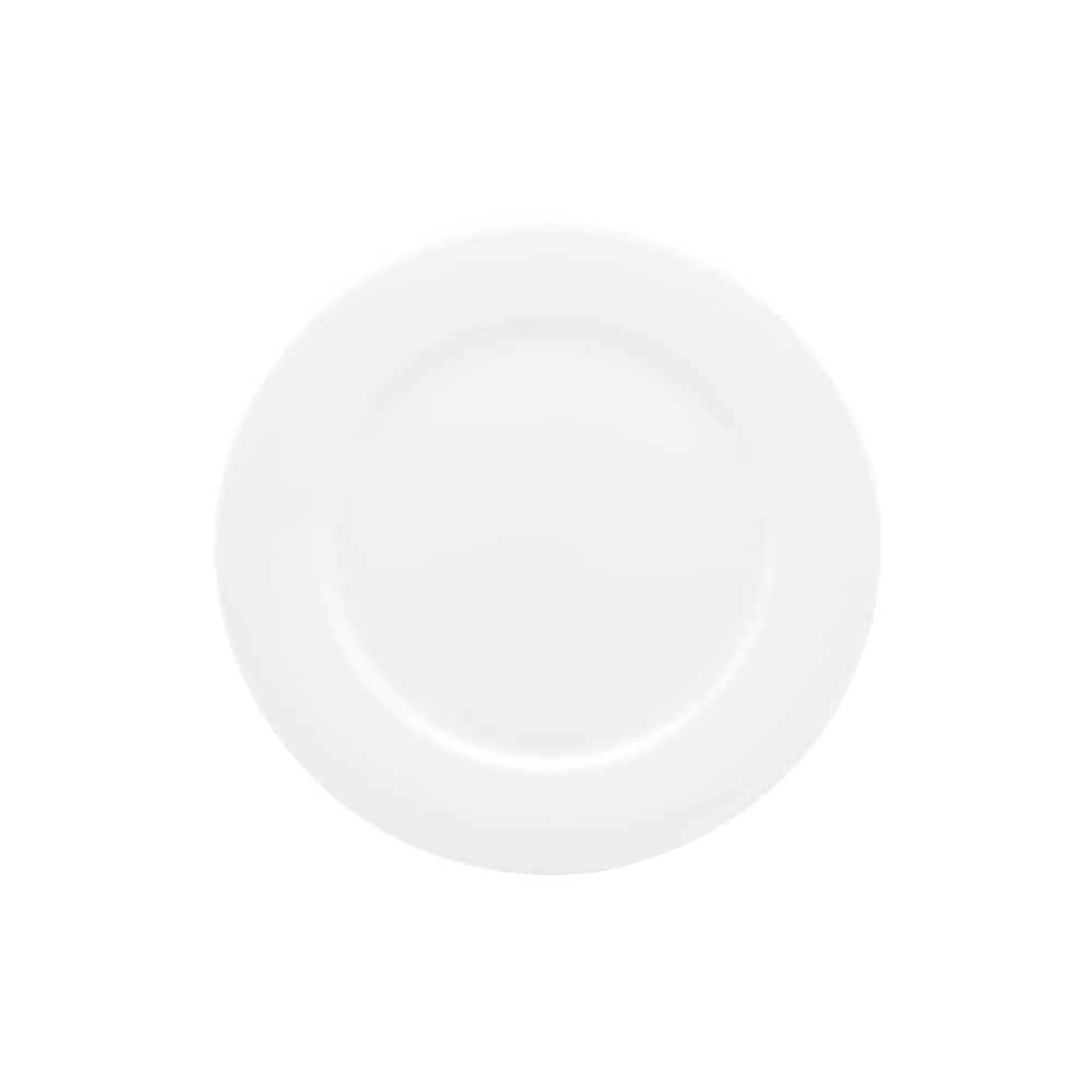 Red Vanilla Rimmed Dinner Plates (Set of 4)
