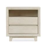 Classic Home Reece Mango Wood Nightstand in Sand