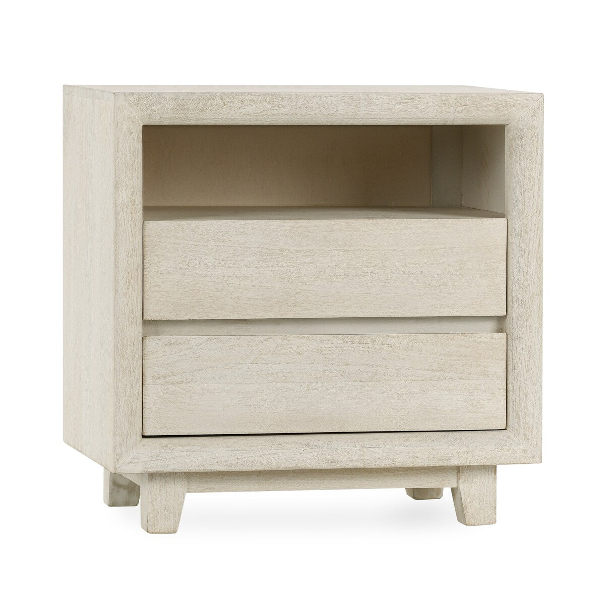 Classic Home Reece Mango Wood Nightstand in Sand