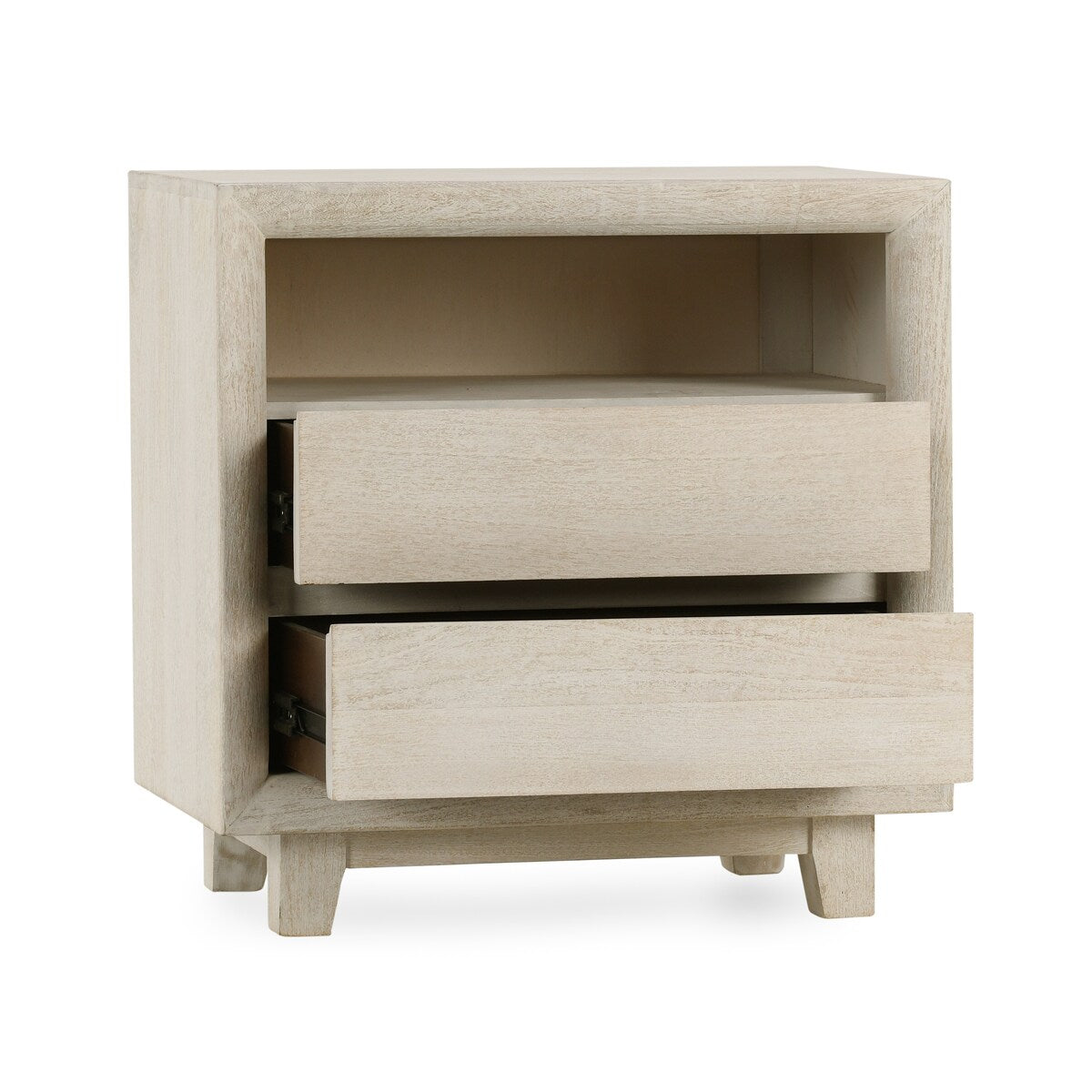 Classic Home Reece Mango Wood Nightstand in Sand