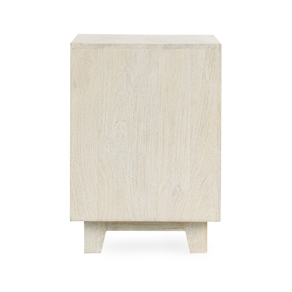Classic Home Reece Mango Wood Nightstand in Sand