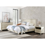 Classic Home Reece Mango Wood Nightstand in Sand