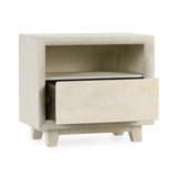 Classic Home Reece Mango Wood Nightstand in Sand