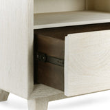 Classic Home Reece Mango Wood Nightstand in Sand