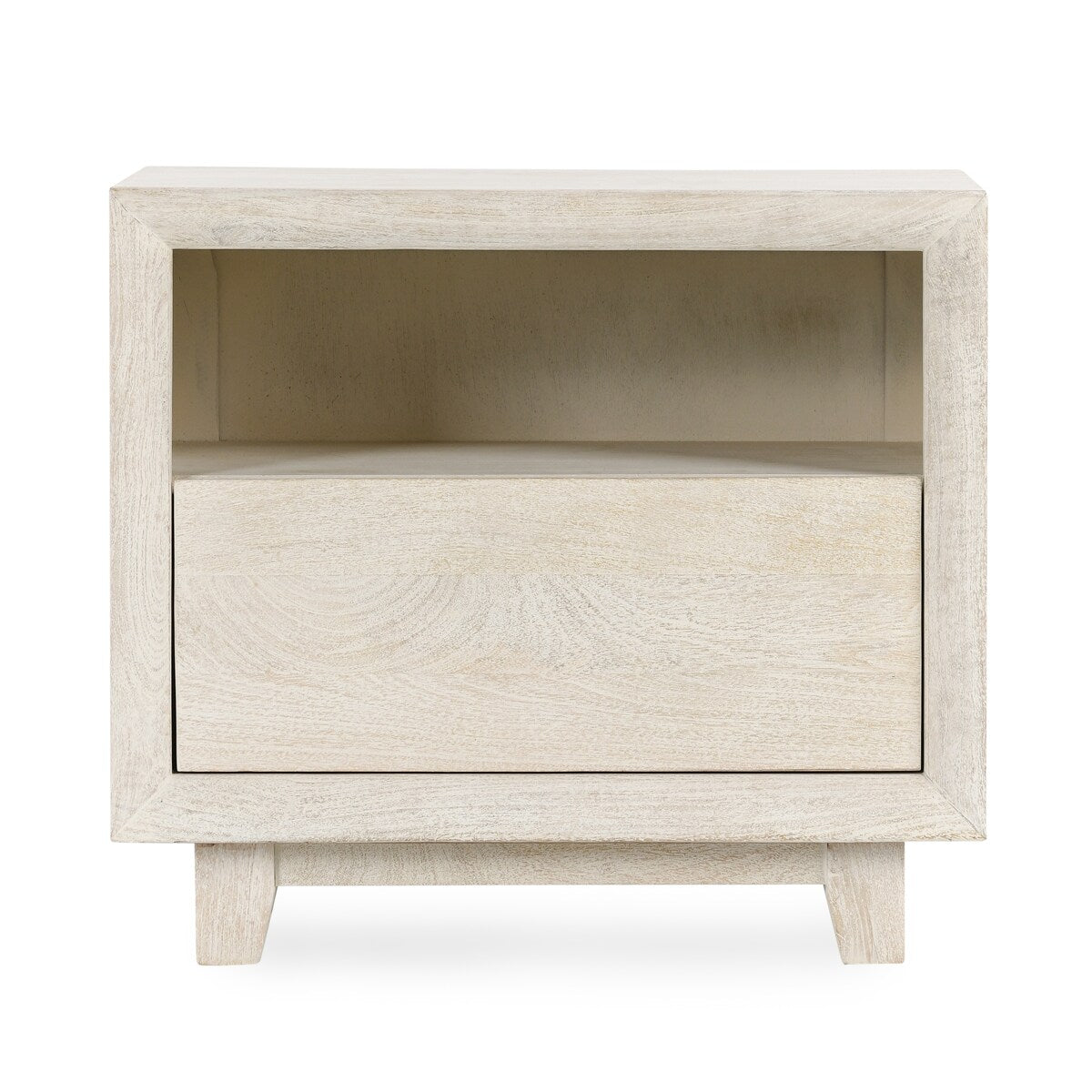 Classic Home Reece Mango Wood Nightstand in Sand