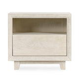Classic Home Reece Mango Wood Nightstand in Sand
